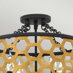 Hinkley Ceiling Semi-Flush from the Felix range. Felix 4 Light Semi-Flush Product Code = HK-FELIX-SF