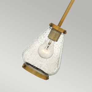 Hinkley Pendant from the Finley range. Finley 1 Light Mini Pendant - Brushed Bronze Product Code = HK-FINLEY-P-BR