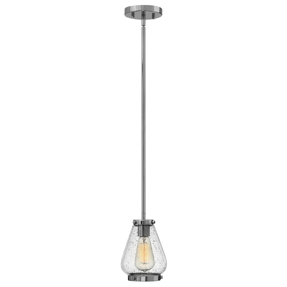 Hinkley Pendant from the Finley range. Finley 1 Light Mini Pendant - Chrome Product Code = HK-FINLEY-P-CM
