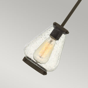 Hinkley Pendant from the Finley range. Finley 1 Light Mini Pendant - Oil Rubbed Bronze Product Code = HK-FINLEY-P-OZ