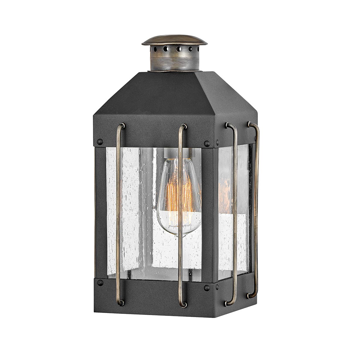 Hinkley Outdoor Wall Light from the Fitzgerald range. Fitzgerald 1 Light Small Wall Lantern Product Code = HK-FITZGERALD2-S
