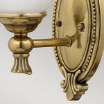 Hinkley Wall Light from the Francoise range. Francoise 1 Light Wall Light Product Code = HK-FRANCOISE1-BATH