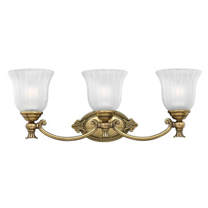 Hinkley Wall Light from the Francoise range. Francoise 3 Light Wall Light Product Code = HK-FRANCOISE3-BATH