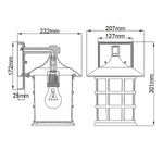 Hinkley Outdoor Wall Light from the Freeport range. Freeport 1-light Medium Wall Lantern – SKU HK-FREEPORT2-M-TWH