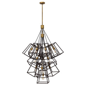 Hinkley Chandelier from the Fulton range. Fulton 13 Light Large Foyer Chandelier Product Code = HK-FULTON-13P