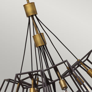 Hinkley Chandelier from the Fulton range. Fulton 13 Light Large Foyer Chandelier Product Code = HK-FULTON-13P