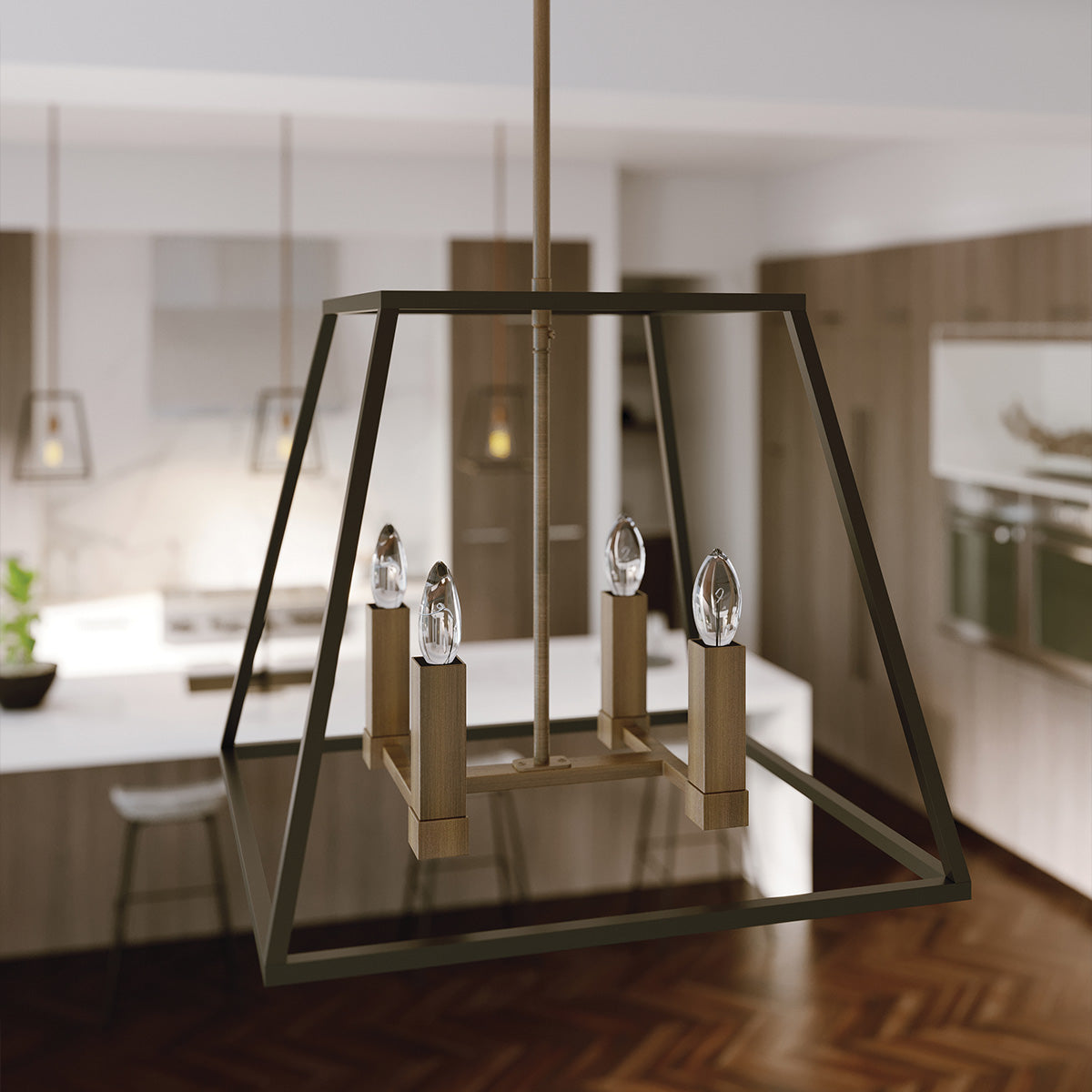 Hinkley Pendant from the Fulton range. Fulton 4 Light Pendant Chandelier Product Code = HK-FULTON-4P