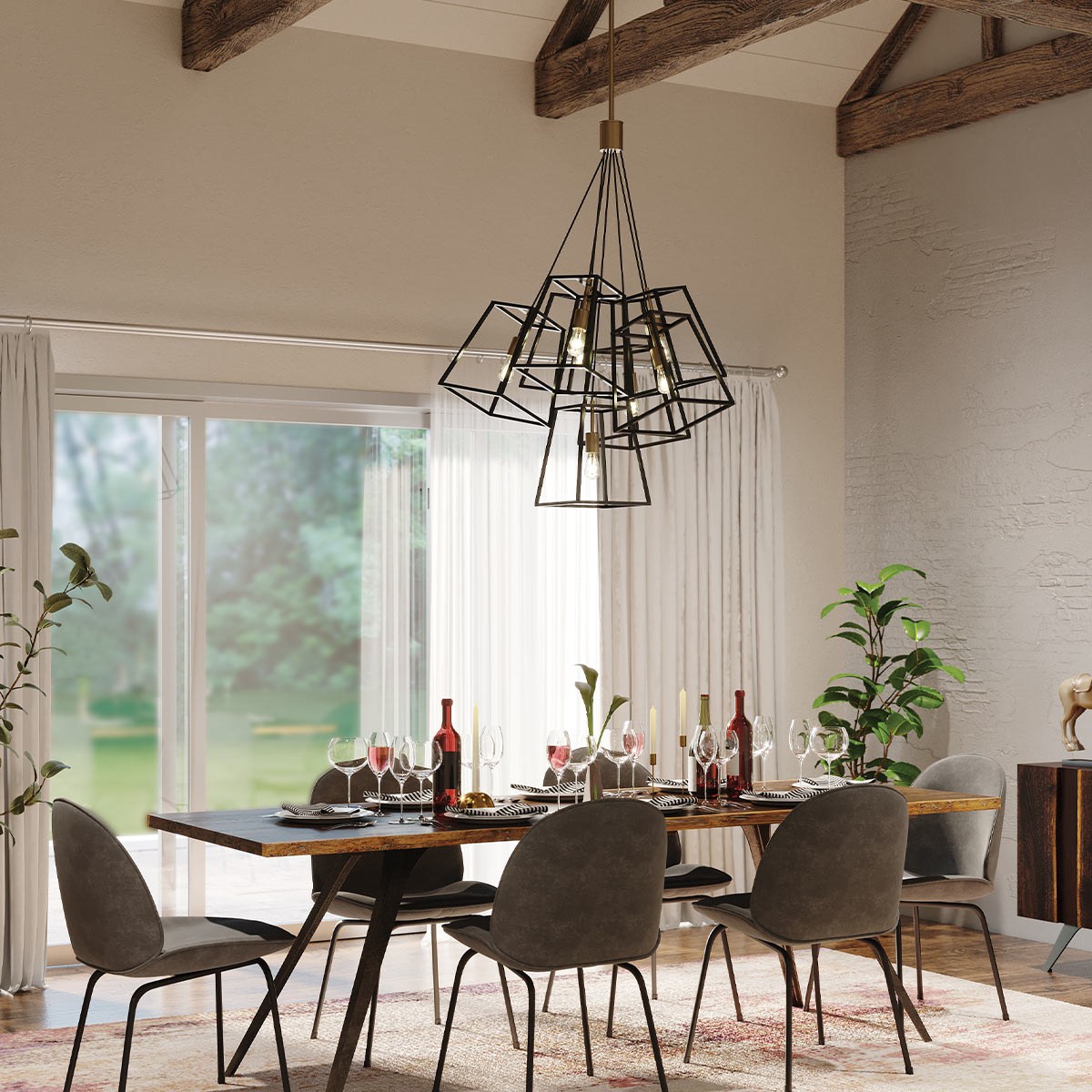 Hinkley Chandelier from the Fulton range. Fulton 7 Light Chandelier Product Code = HK-FULTON-7P