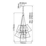 Hinkley Chandelier from the Fulton range. Fulton 7 Light Chandelier – SKU HK-FULTON-7P