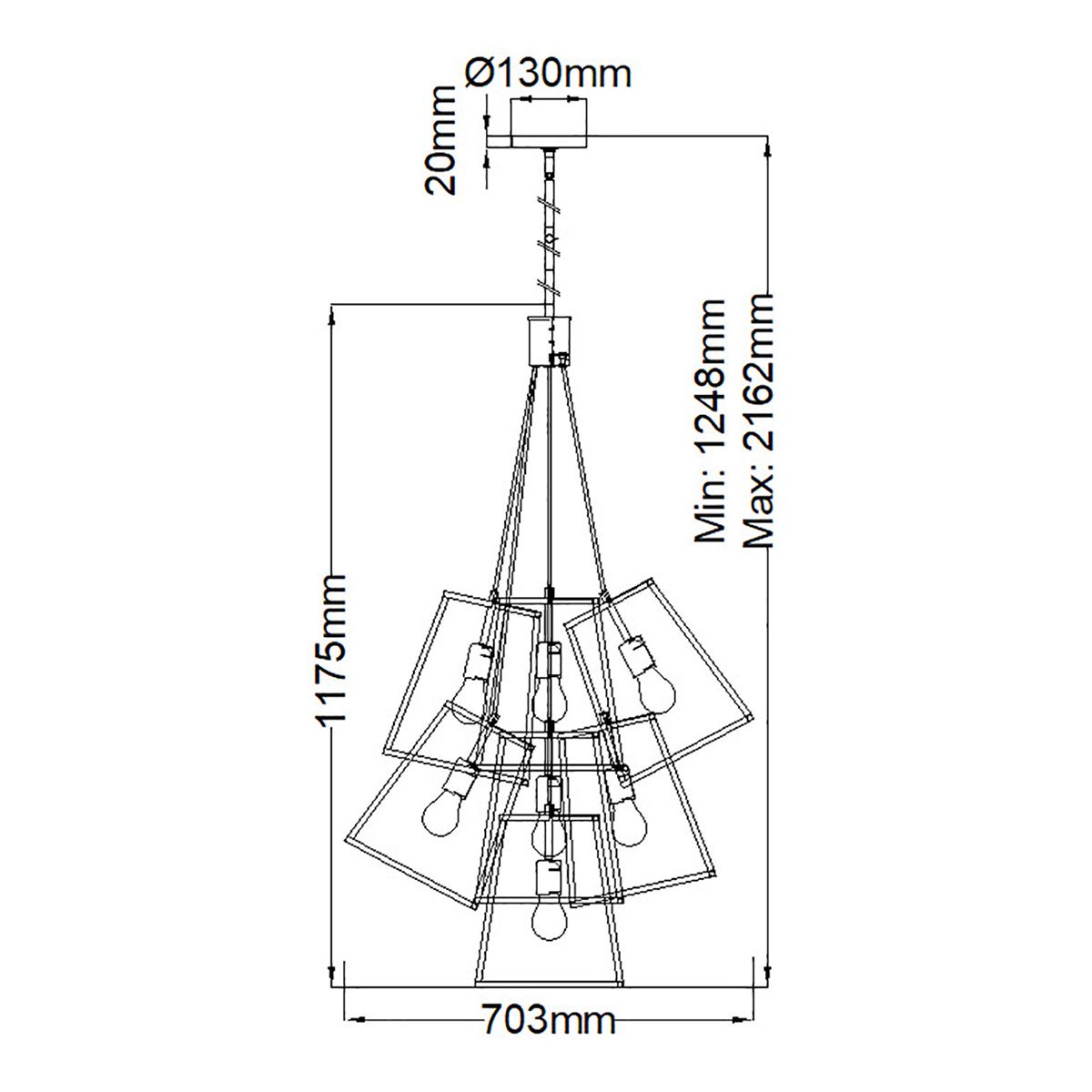 Hinkley Chandelier from the Fulton range. Fulton 7 Light Chandelier – SKU HK-FULTON-7P