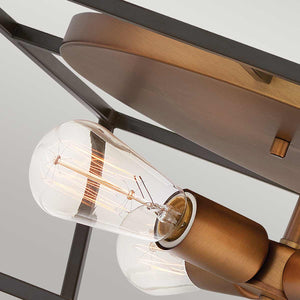 Hinkley Ceiling Flush from the Fulton range. Fulton 4 Light Flush Product Code = HK-FULTON-F