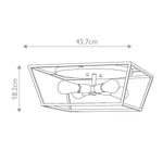 Hinkley Ceiling Flush from the Fulton range. Fulton 4 Light Flush – SKU HK-FULTON-F