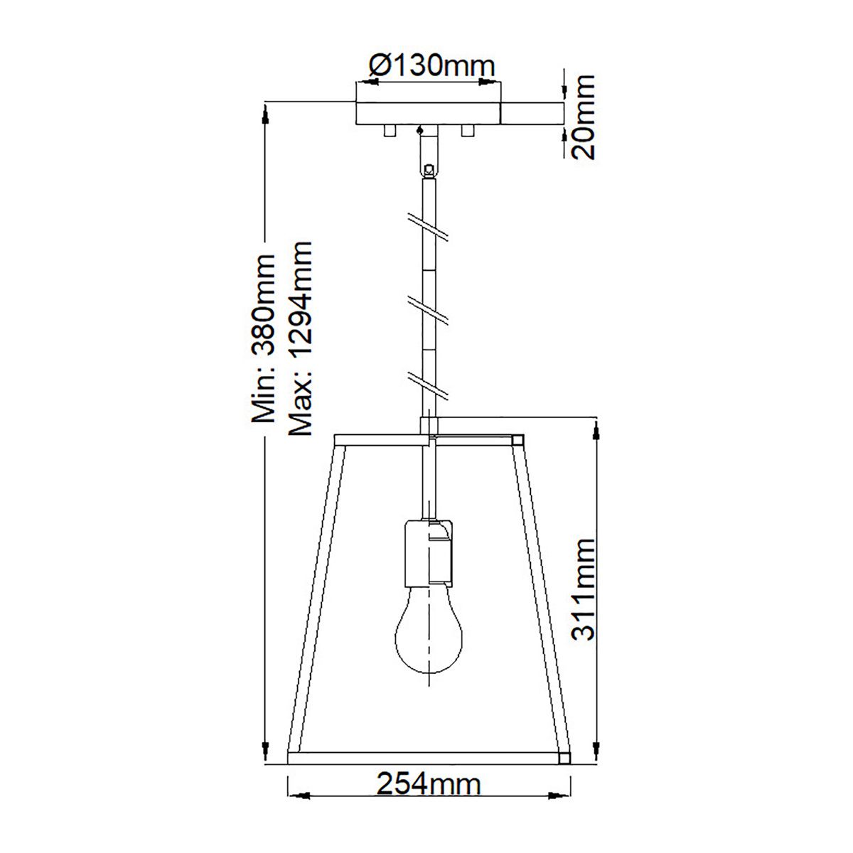 Hinkley Pendant from the Fulton range. Fulton 1 Light Pendant – SKU HK-FULTON-P