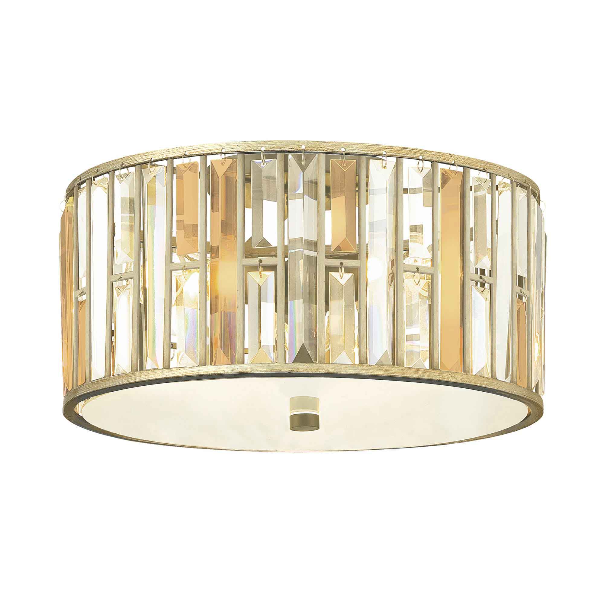 Hinkley Ceiling Flush from the Gemma range. Gemma 3 Light Flush Product Code = HK-GEMMA-F-SL