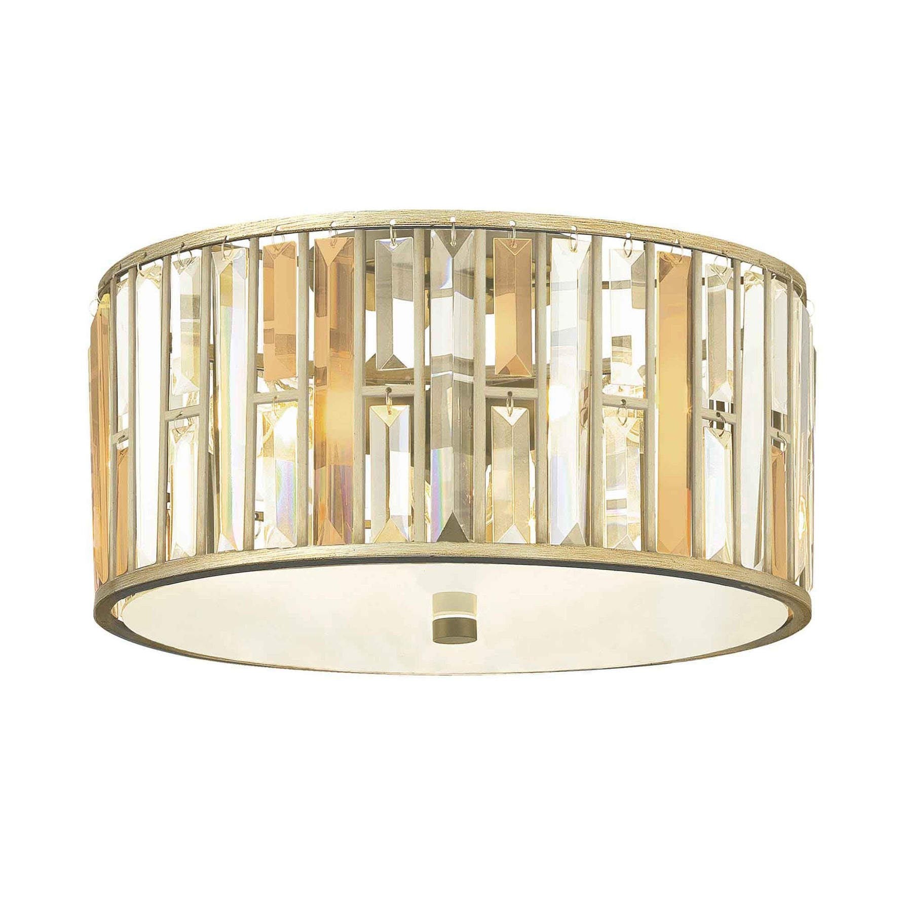 Hinkley Ceiling Flush from the Gemma range. Gemma 3 Light Flush Product Code = HK-GEMMA-F-SL