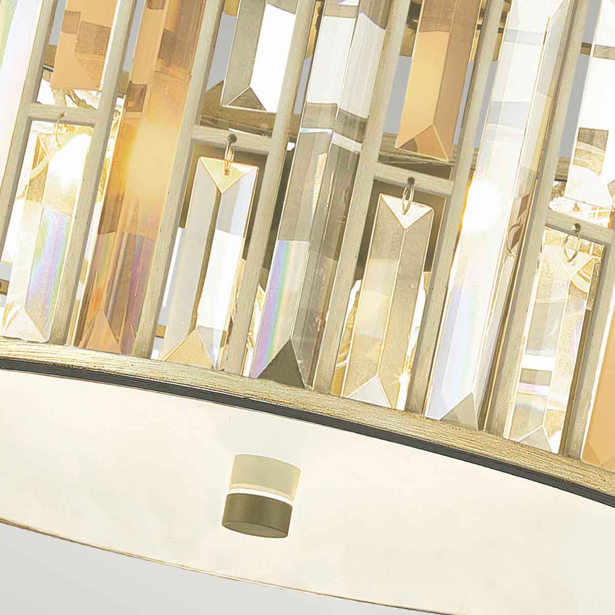 Hinkley Ceiling Flush from the Gemma range. Gemma 3 Light Flush Product Code = HK-GEMMA-F-SL