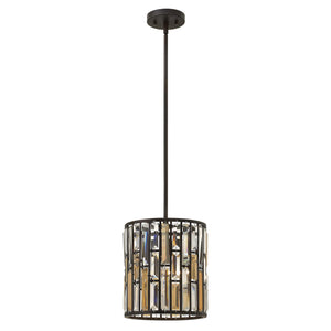 Hinkley Pendant from the Gemma range. Gemma 1 Light Mini Pendant Product Code = HK-GEMMA-P-A-VBZ