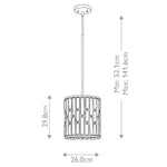 Hinkley Pendant from the Gemma range. Gemma 1 Light Mini Pendant – SKU HK-GEMMA-P-A-VBZ