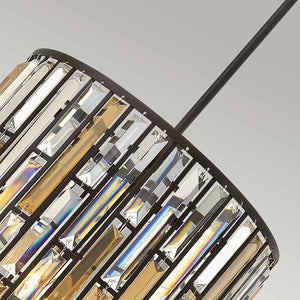 Hinkley Pendant from the Gemma range. Gemma 3 Light Pendant  Product Code = HK-GEMMA-P-B-VBZ