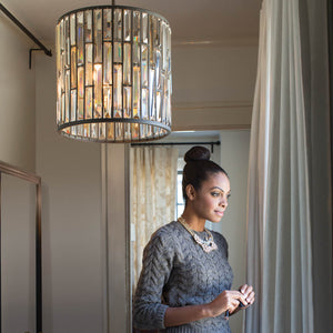 Hinkley Pendant from the Gemma range. Gemma 1 Light Mini Pendant Product Code = HK-GEMMA-P-A-VBZ