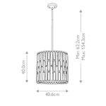 Hinkley Pendant from the Gemma range. Gemma 3 Light Pendant  Product Code = HK-GEMMA-P-B-VBZ