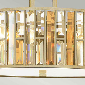 Hinkley Pendant from the Gemma range. Gemma 3 Light Pendant Product Code = HK-GEMMA-P-C-SL