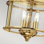 Hinkley Ceiling Flush from the Gentry range. Gentry 3 Light Flush Product Code = HK-GENTRY-F-PB