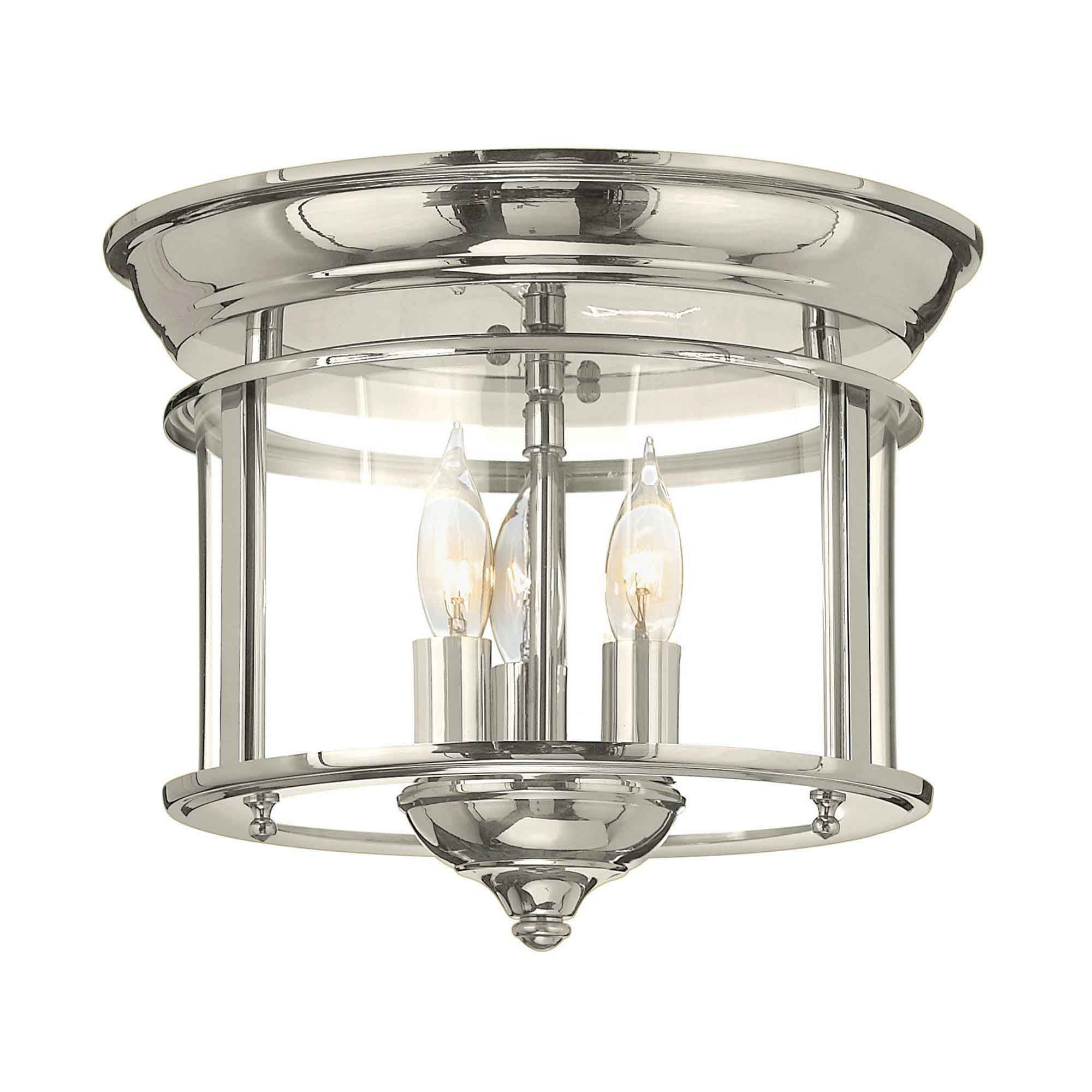 Hinkley Ceiling Flush from the Gentry range. Gentry 3 Light Flush Product Code = HK-GENTRY-F-PN