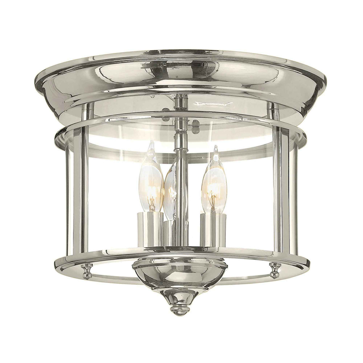 Hinkley Ceiling Flush from the Gentry range. Gentry 3 Light Flush Product Code = HK-GENTRY-F-PN