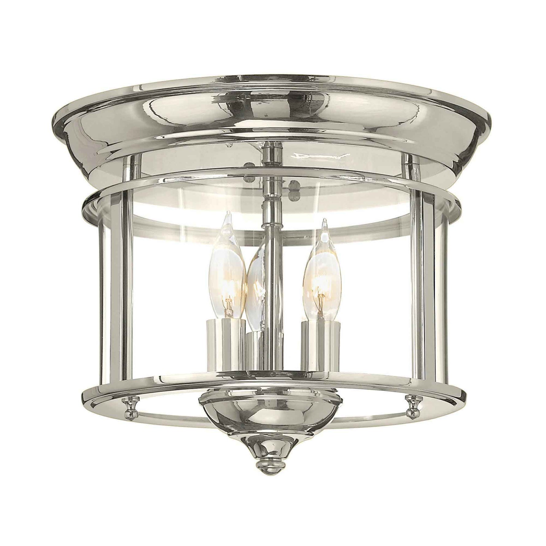 Hinkley Ceiling Flush from the Gentry range. Gentry 3 Light Flush Product Code = HK-GENTRY-F-PN