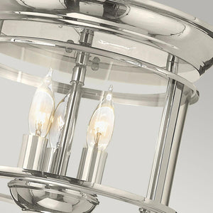 Hinkley Ceiling Flush from the Gentry range. Gentry 3 Light Flush Product Code = HK-GENTRY-F-PN