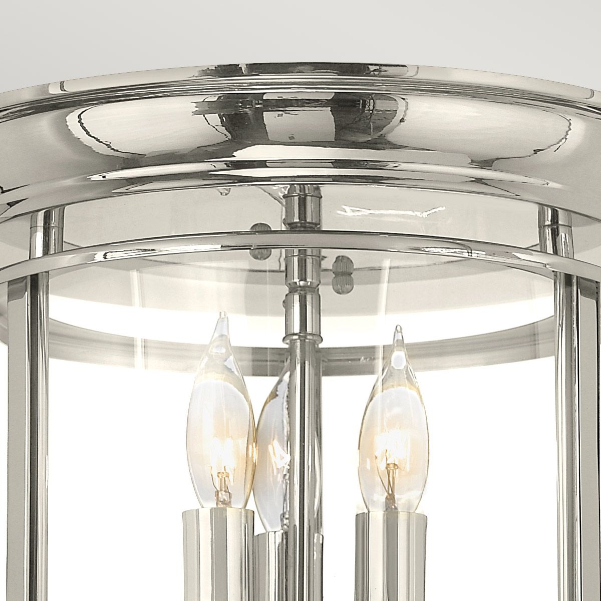 Hinkley Ceiling Flush from the Gentry range. Gentry 3 Light Flush – SKU HK-GENTRY-F-PN