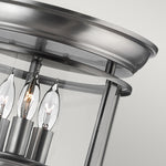 Hinkley Ceiling Flush from the Gentry range. Gentry 3 Light Flush Product Code = HK-GENTRY-F-PW