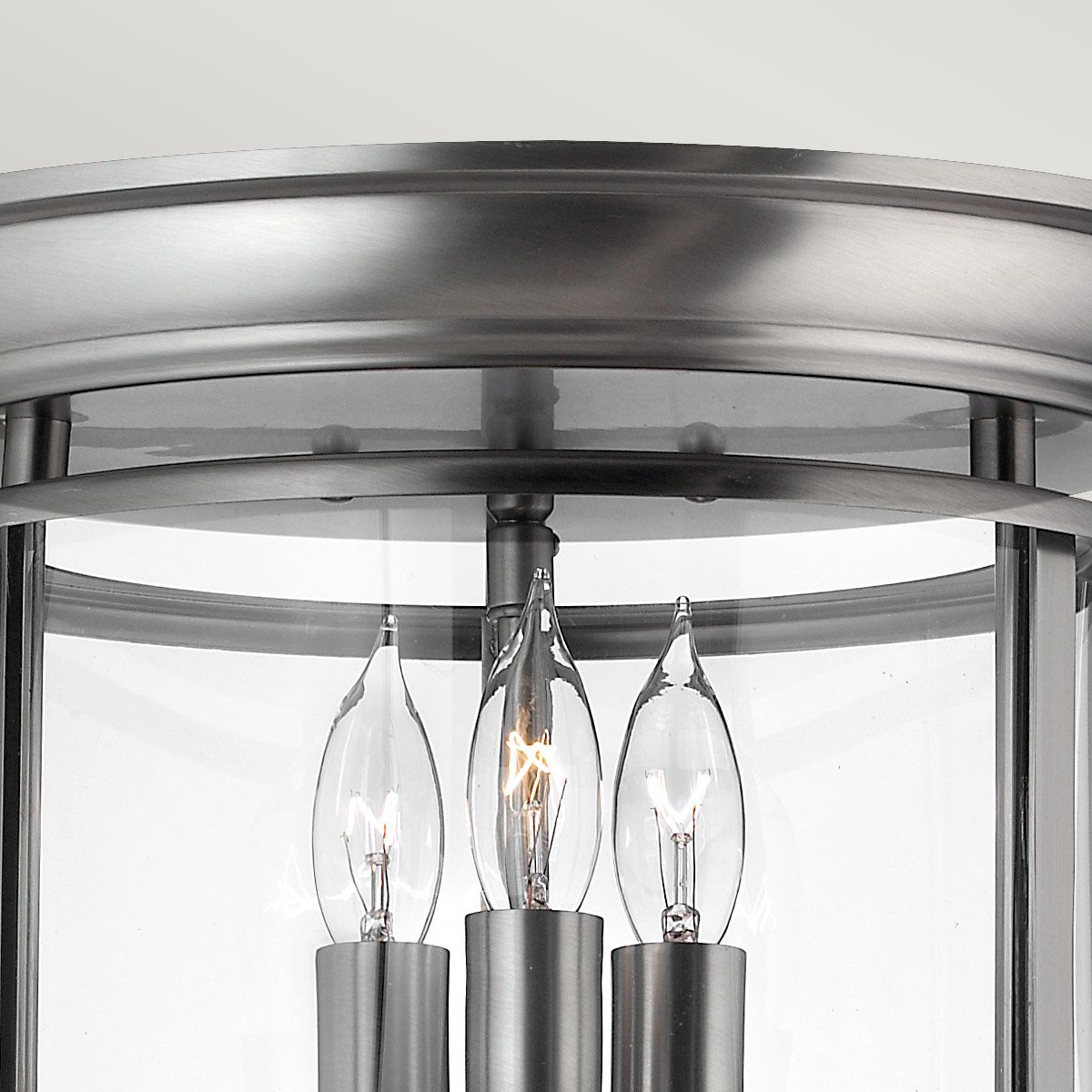 Hinkley Ceiling Flush from the Gentry range. Gentry 3 Light Flush – SKU HK-GENTRY-F-PW