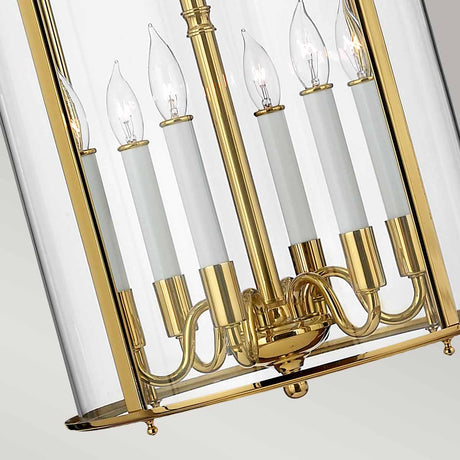 Hinkley Pendant from the Gentry range. Gentry 6 Light Large Pendant Product Code = HK-GENTRY-P-L-PB