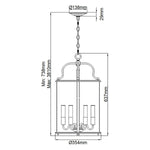 Hinkley Pendant from the Gentry range. Gentry 6 Light Large Pendant – SKU HK-GENTRY-P-L-PN