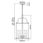 Hinkley Pendant from the Gentry range. Gentry 6 Light Large Pendant – SKU HK-GENTRY-P-L-PW
