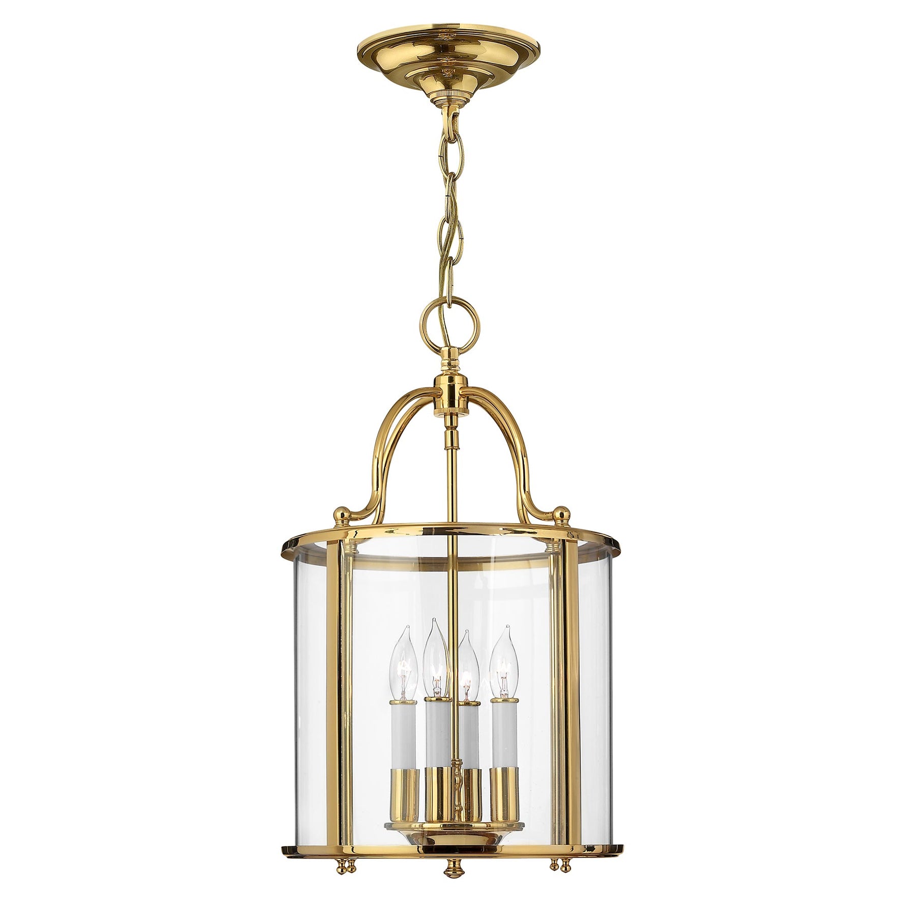 Hinkley Pendant from the Gentry range. Gentry 4 Light Medium Pendant Product Code = HK-GENTRY-P-M-PB