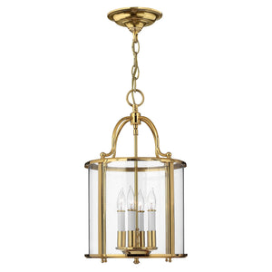 Hinkley Pendant from the Gentry range. Gentry 4 Light Medium Pendant Product Code = HK-GENTRY-P-M-PB