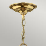 Hinkley Pendant from the Gentry range. Gentry 4 Light Medium Pendant Product Code = HK-GENTRY-P-M-PB