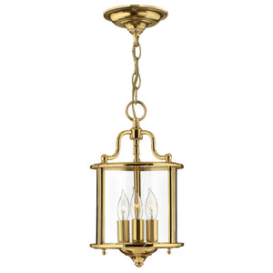 Hinkley Pendant from the Gentry range. Gentry 3 Light Small Pendant Product Code = HK-GENTRY-P-S-PB
