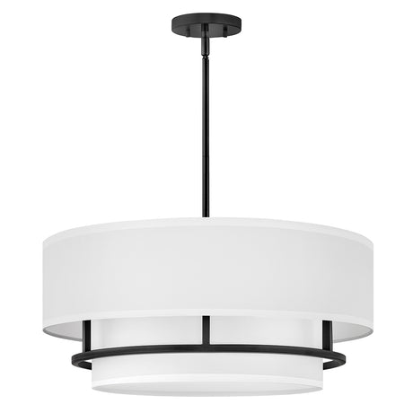 Hinkley Duo Mount Pendant/Semi-Flush from the Graham range. Graham 4 Light  Duo Mount  - Black Product Code = HK-GRAHAM-L-BK