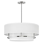 Hinkley Duo Mount Pendant/Semi-Flush from the Graham range. Graham 4 Light  Duo Mount  - Polished Nickel Product Code = HK-GRAHAM-L-PN