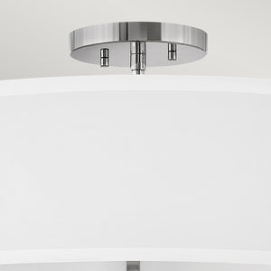 Hinkley Duo Mount Pendant/Semi-Flush from the Graham range. Graham 4 Light  Duo Mount  - Polished Nickel Product Code = HK-GRAHAM-L-PN