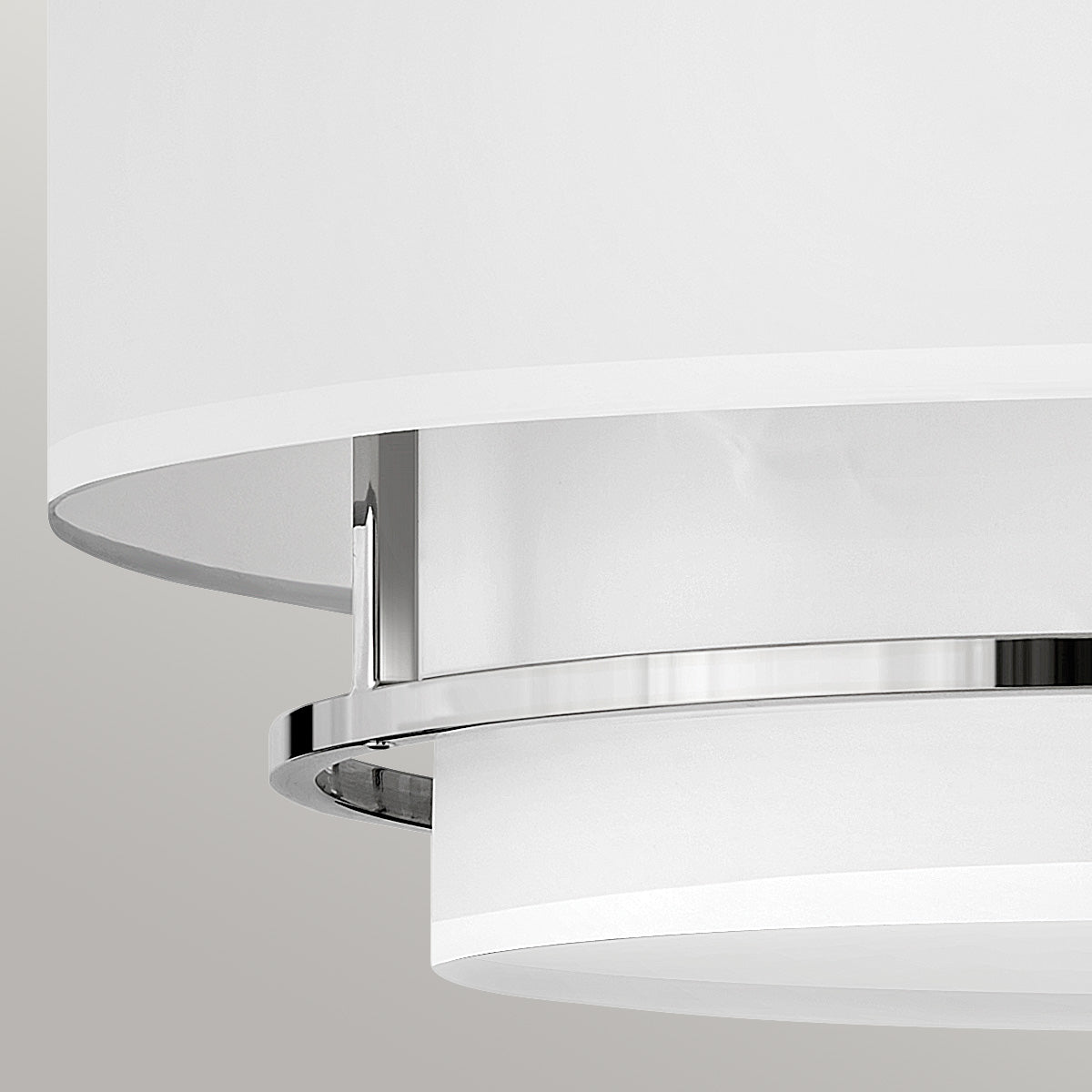 Hinkley Duo Mount Pendant/Semi-Flush from the Graham range. Graham 4 Light  Duo Mount  - Polished Nickel Product Code = HK-GRAHAM-L-PN