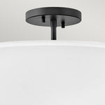 Hinkley Duo Mount Pendant/Semi-Flush from the Graham range. Graham 3 Light  Duo Mount  - Black Product Code = HK-GRAHAM-M-BK