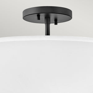 Hinkley Duo Mount Pendant/Semi-Flush from the Graham range. Graham 3 Light  Duo Mount  - Black Product Code = HK-GRAHAM-M-BK
