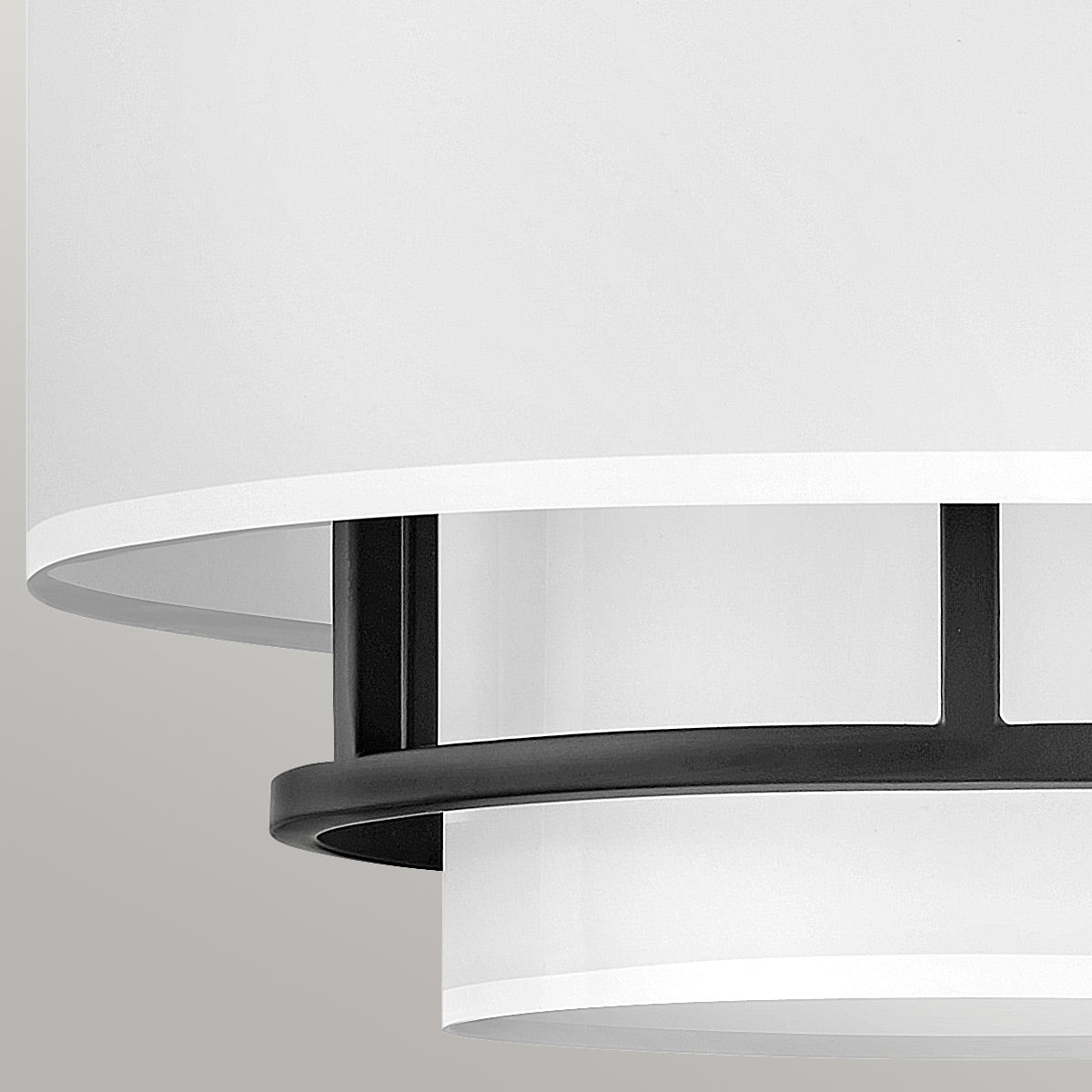 Hinkley Duo Mount Pendant/Semi-Flush from the Graham range. Graham 3 Light  Duo Mount  - Black Product Code = HK-GRAHAM-M-BK