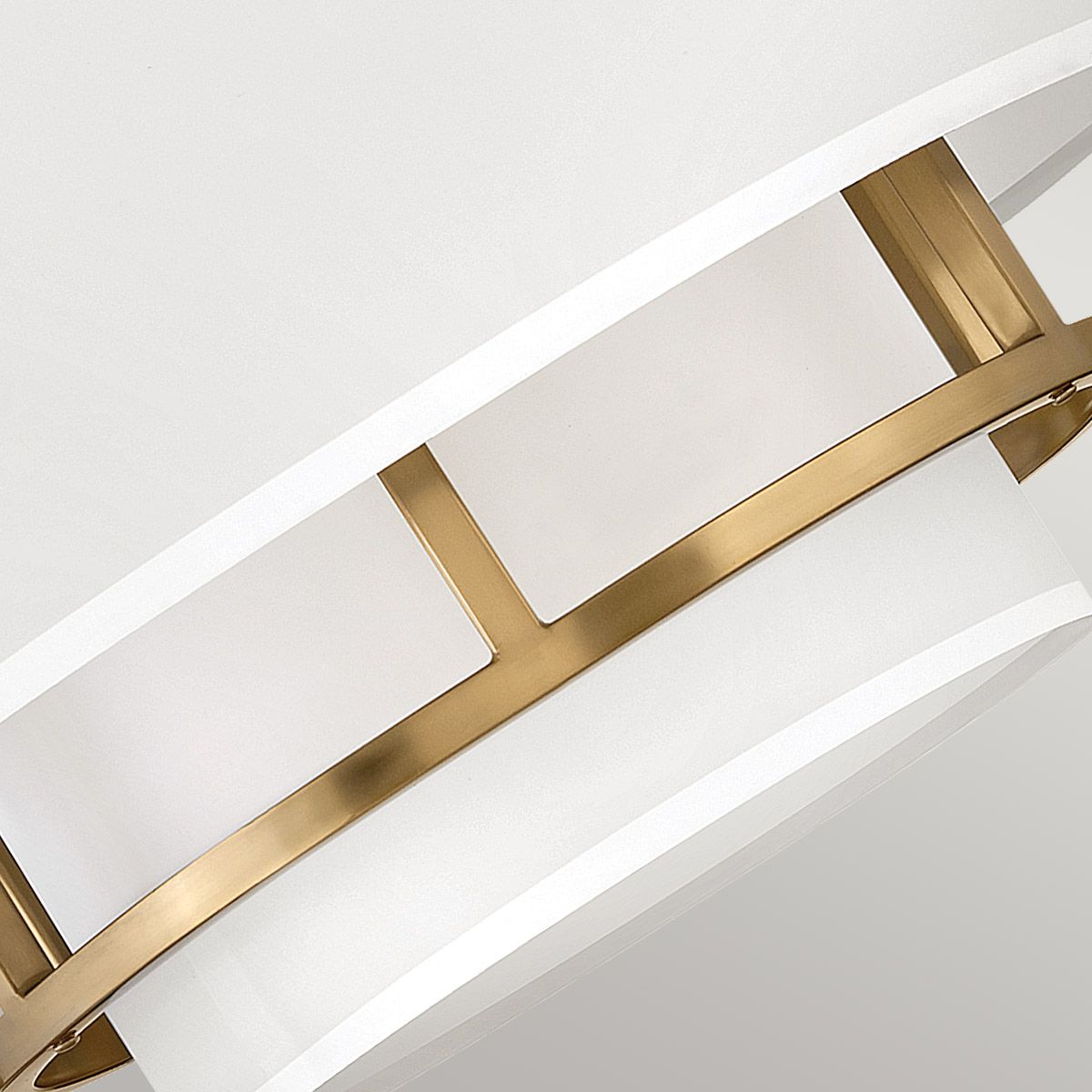 Hinkley Duo Mount Pendant/Semi-Flush from the Graham range. Graham 3 Light Duo Mount - Lacquered Brass – SKU HK-GRAHAM-M-LCB