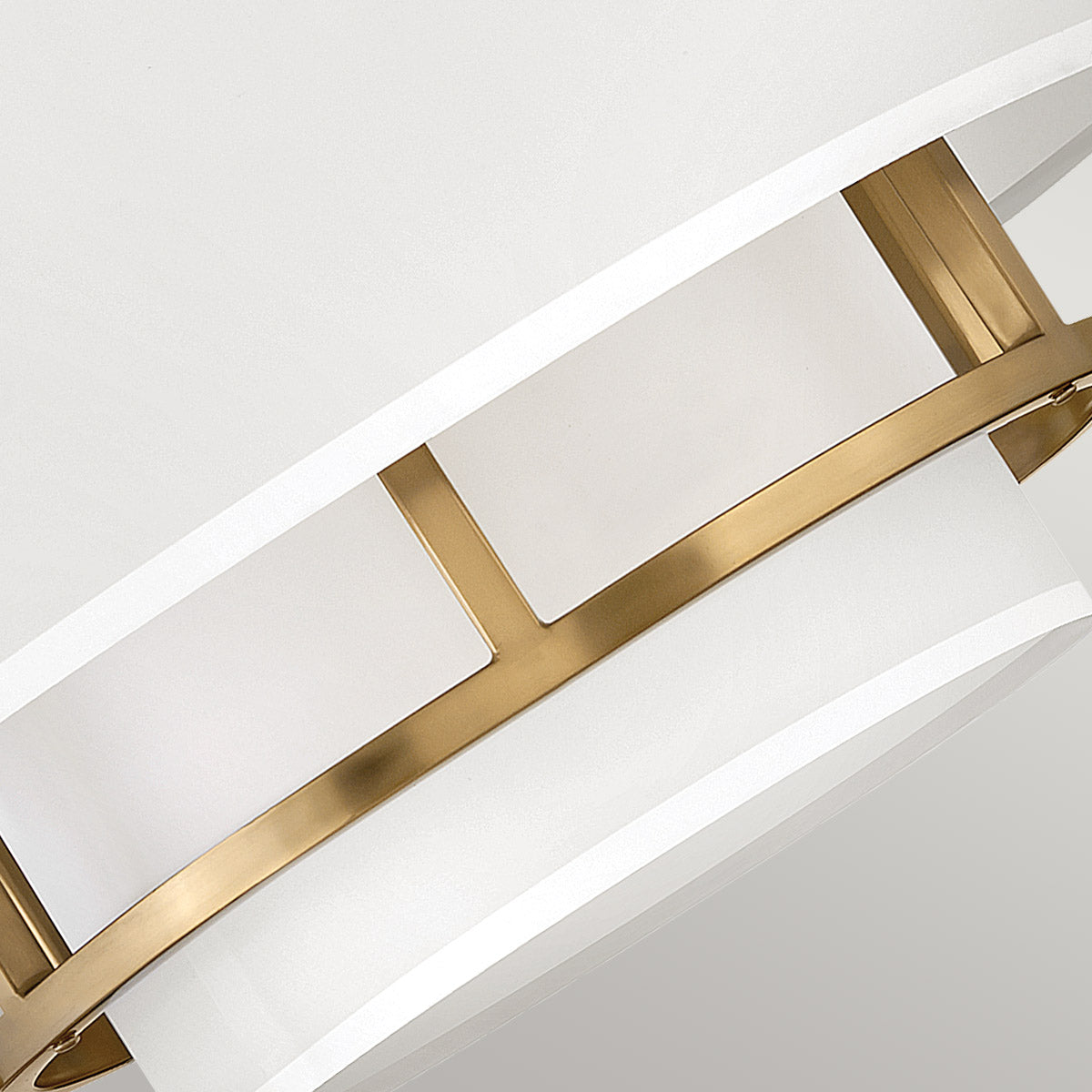 Hinkley Duo Mount Pendant/Semi-Flush from the Graham range. Graham 3 Light  Duo Mount  - Lacquered Brass Product Code = HK-GRAHAM-M-LCB
